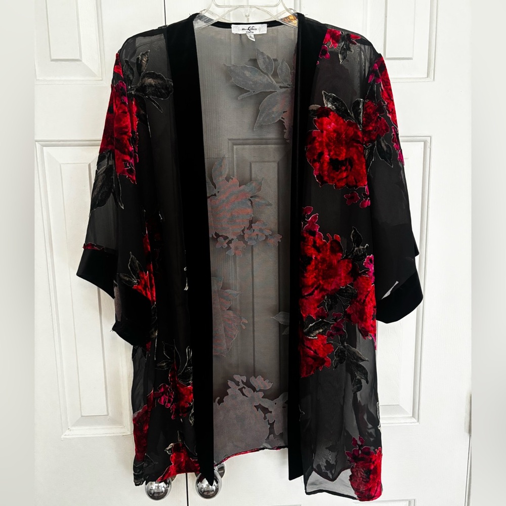 Women’s Kimono sheer top sz 1X
